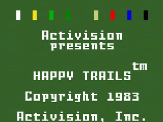 Happy Trails title screen for Intellivision